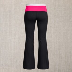 Lululemon Astro Pant - High Rise With Fold Down Waistband - Black/Pink